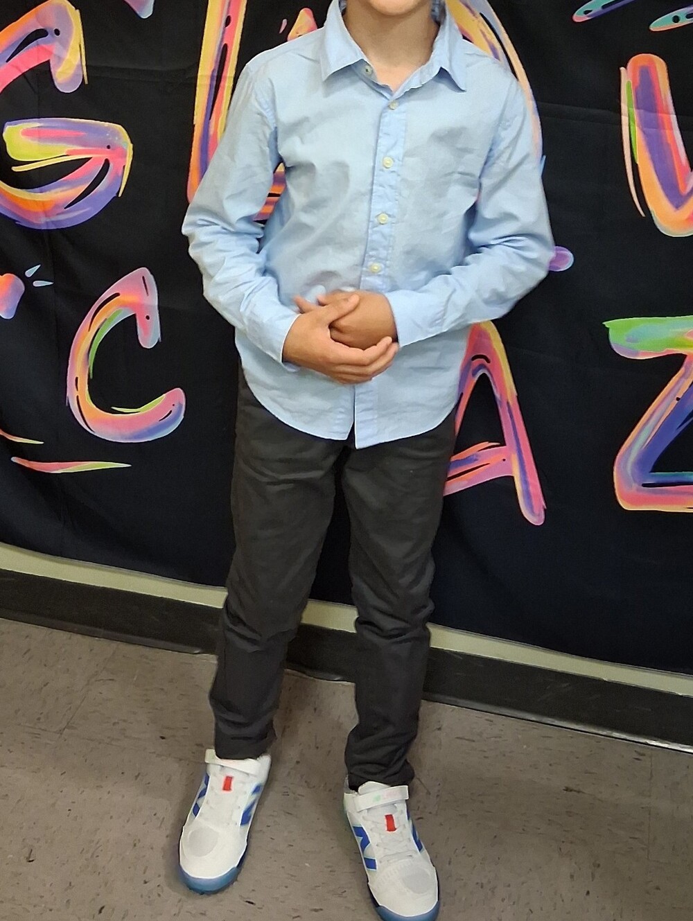 Mango Boys 10 Light Blue Shirt And Grey Boys 11 Casual Pants